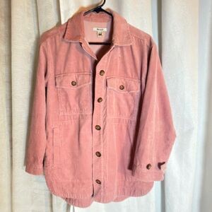 Madewell Pink Utility oversized jacket